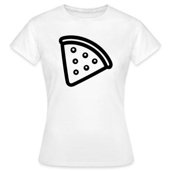 Pizza slice - Women's T-Shirt - white - Front - AI Model Female 172 dark (172cm)