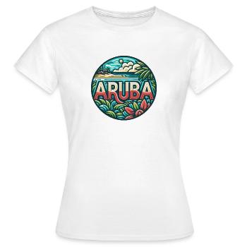 Aruba - Caribbean - Dutch Indies - Karibik - Women's T-Shirt - white - Front - AI Model Female 172 dark (172cm)