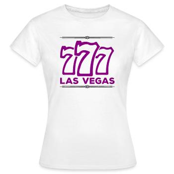 Las Vegas 777 - T-shirt Femme - blanc - Devant - AI Model Female 172 dark (172cm)