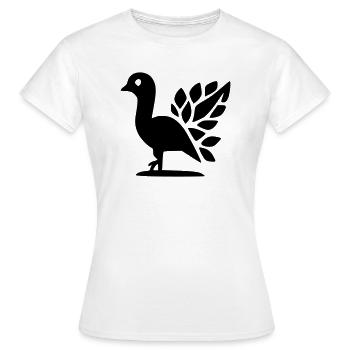 Paon - T-shirt Femme - blanc - Devant - AI Model Female 172 dark (172cm)