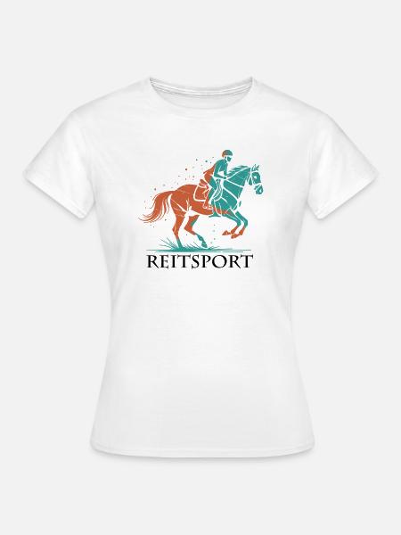 Équitation – Passion, élégance et performance - T-shirt Femme - blanc