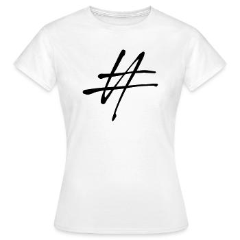 Signe Abtraktes, Losange - T-shirt Femme - blanc - Devant - AI Model Female 172 dark (172cm)