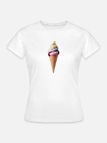 ize cream - Frauen T-Shirt - Weiß