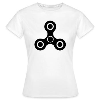 bouger spinner - T-shirt Femme - blanc - Devant - AI Model Female 172 dark (172cm)