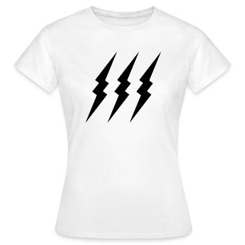 lightning - Frauen T-Shirt - Weiß - Vorne - AI Model Female 172 dark (172cm)