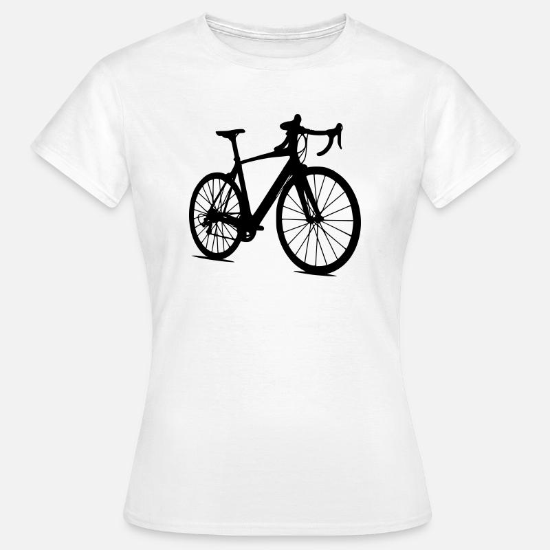 racing bicycle - Women's T-Shirt - white
