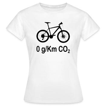 Vélo Moyen De Transport Écologique - T-shirt Femme - blanc - Devant - AI Model Female 172 dark (172cm)