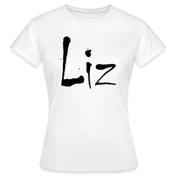 liz - Frauen T-Shirt - Weiß - Vorne - AI Model Female 172 dark (172cm)