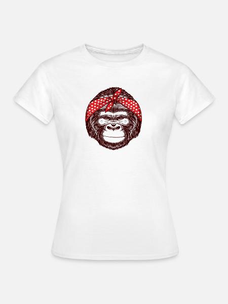 Affe - Frauen T-Shirt - Weiß