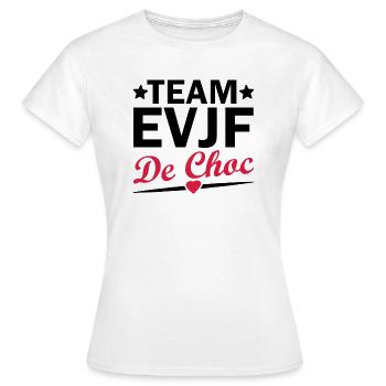 team evjf de choc - T-shirt Femme - blanc - Devant - AI Model Female 172 dark (172cm)