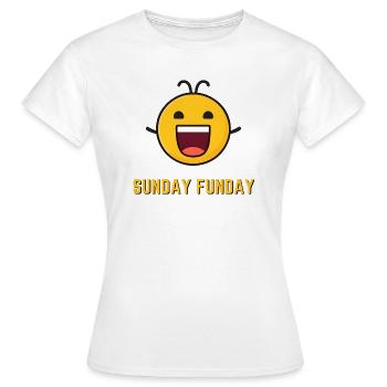 Wochentag Emoji: Sonntag - Frauen T-Shirt - Weiß - Vorne - AI Model Female 172 dark (172cm)