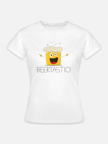 BEERTASTIC! Bierglas - Frauen T-Shirt - Weiß