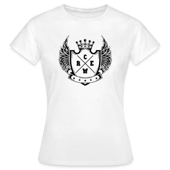 Équipage - T-shirt Femme - blanc - Devant - AI Model Female 172 dark (172cm)