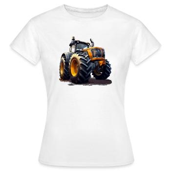 Les gros tracteurs ont des coûts plus élevés - T-shirt Femme - blanc - Devant - AI Model Female 172 dark (172cm)