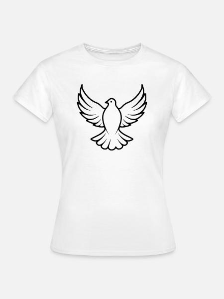 Taube - Frauen T-Shirt - Weiß