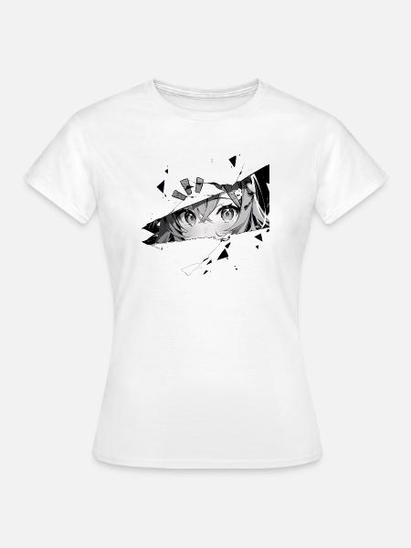 Anime face 2.0 - Frauen T-Shirt - Weiß