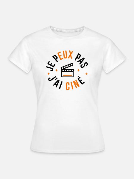 Ich kann kein Kino haben - Frauen T-Shirt - Weiß