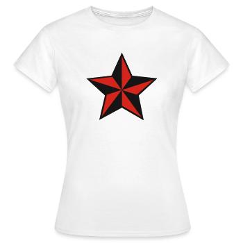 nautische sterne nautical stars tattoo outlaw - Frauen T-Shirt - Weiß - Vorne - AI Model Female 172 dark (172cm)