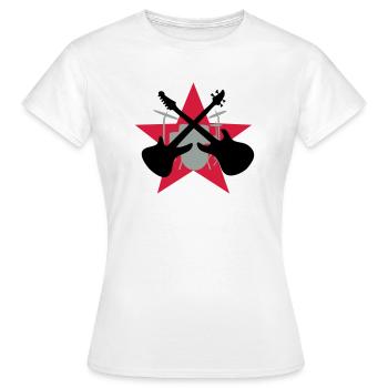 band - T-shirt Femme - blanc - Devant - AI Model Female 172 dark (172cm)