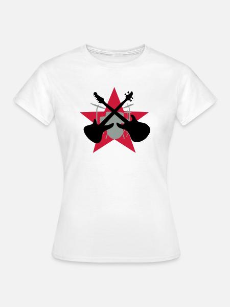 band - T-shirt Femme - blanc