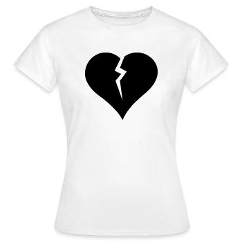 heart - T-shirt Femme - blanc - Devant - AI Model Female 172 dark (172cm)