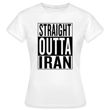 Iran - Women's T-Shirt - white - Front - AI Model Female 172 dark (172cm)