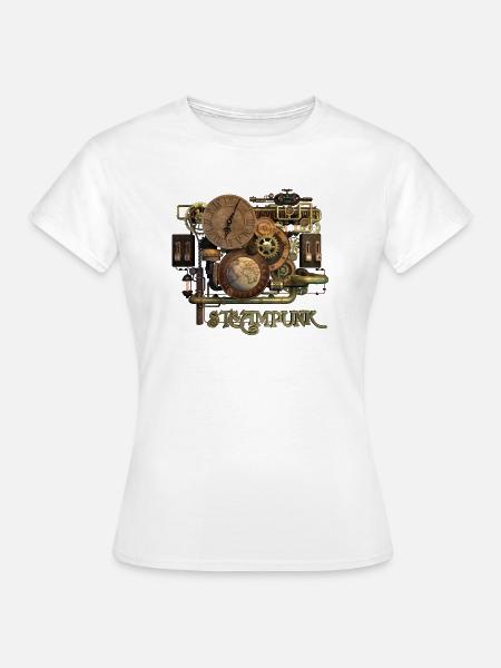 Steampunk-Art - Frauen T-Shirt - Weiß
