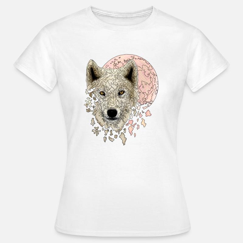 Wolf white - Women's T-Shirt - white