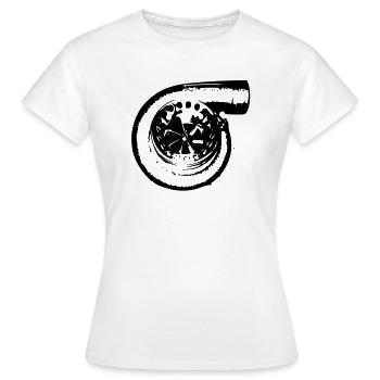 Turbo - T-shirt Femme - blanc - Devant - AI Model Female 172 dark (172cm)