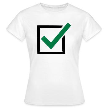 politik - Frauen T-Shirt - Weiß - Vorne - AI Model Female 172 dark (172cm)