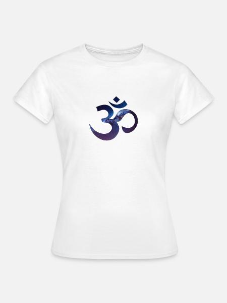 Om - Galaxy - Frauen T-Shirt - Weiß