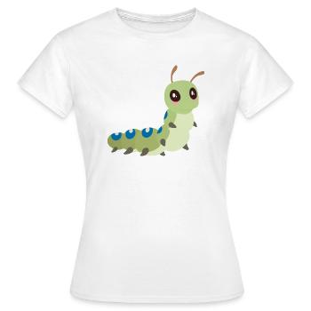 Raupe - Frauen T-Shirt - Weiß - Vorne - AI Model Female 172 dark (172cm)