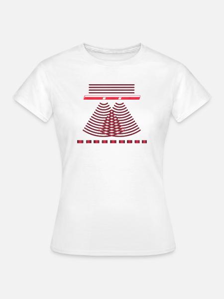 Double Slit Experiment Quantum Physics Lover - Women's T-Shirt - white