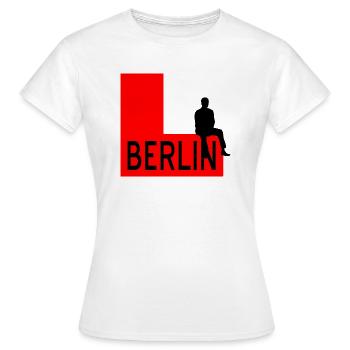 Berlin - T-shirt Femme - blanc - Devant - AI Model Female 172 dark (172cm)