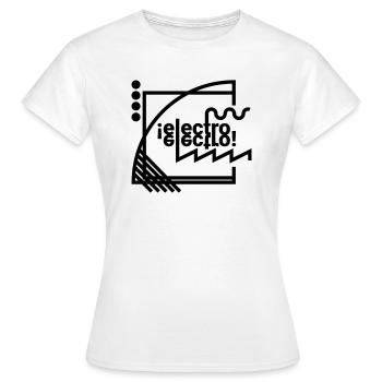 electro electro (black) - Frauen T-Shirt - Weiß - Vorne - AI Model Female 172 dark (172cm)