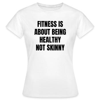 Fitness en bonne santé - T-shirt Femme - blanc - Devant - AI Model Female 172 dark (172cm)