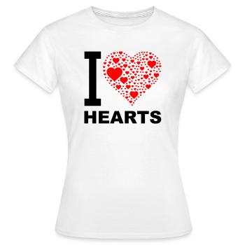 i love hearts 2 - Frauen T-Shirt - Weiß - Vorne - AI Model Female 172 dark (172cm)