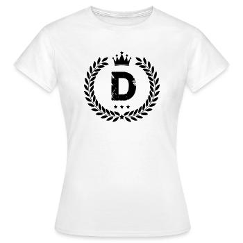 Armoiries D - T-shirt Femme - blanc - Devant - AI Model Female 172 dark (172cm)