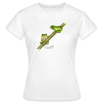 Tree frog - Women's T-Shirt - white - Front - AI Model Female 172 dark (172cm)