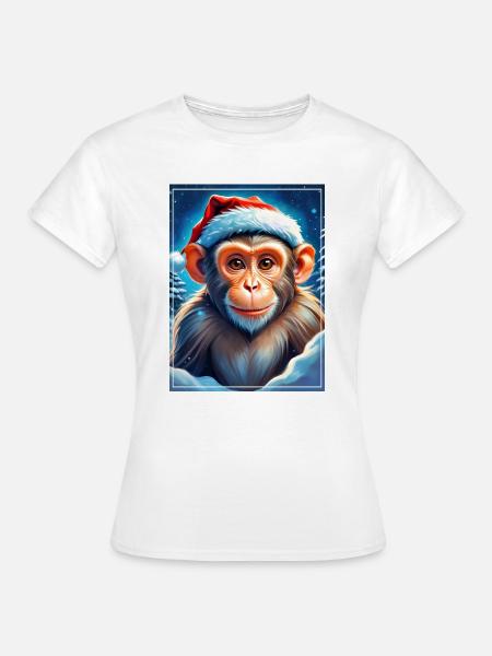 Winter Landscape Monkey 1.17 - Women's T-Shirt - white