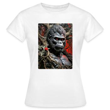 Spooky Plants Gorilla 1.2 - Women's T-Shirt - white - Front - AI Model Female 172 dark (172cm)