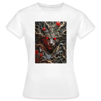 Spooky Plants Dog 1.2 - Women's T-Shirt - white - Front - AI Model Female 172 dark (172cm)