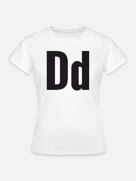 Buchstabe D - Frauen T-Shirt - Weiß