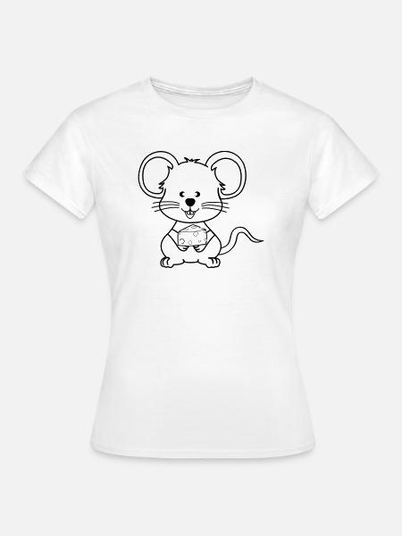 maus comic - Frauen T-Shirt - Weiß