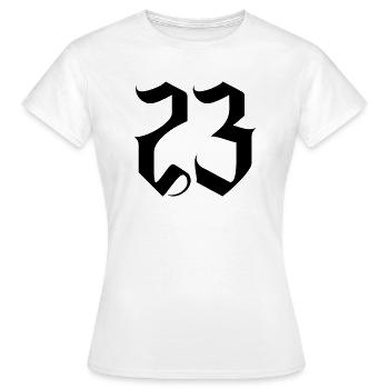 23 - T-shirt Femme - blanc - Devant - AI Model Female 172 dark (172cm)
