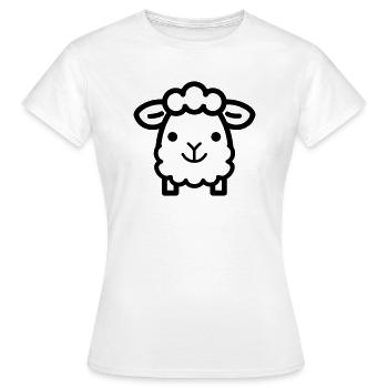 sheep - Women's T-Shirt - white - Front - AI Model Female 172 dark (172cm)