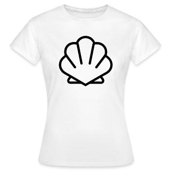 Shell - Women's T-Shirt - white - Front - AI Model Female 172 dark (172cm)