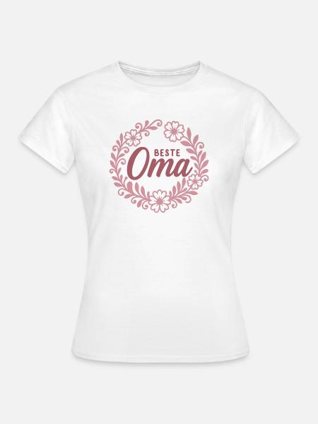 beste Oma - Frauen T-Shirt - Weiß
