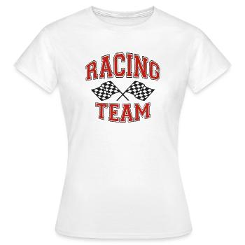 racing team - T-shirt Femme - blanc - Devant - AI Model Female 172 dark (172cm)
