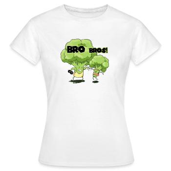 Bro Bros - Frauen T-Shirt - Weiß - Vorne - AI Model Female 172 dark (172cm)